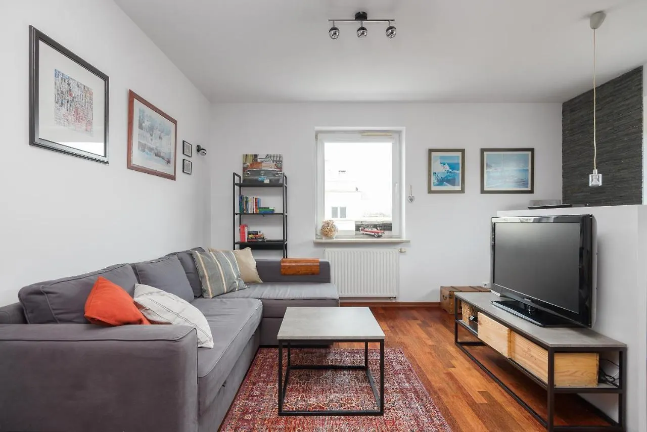 Bemowo Modern Grey Apartment Varşova